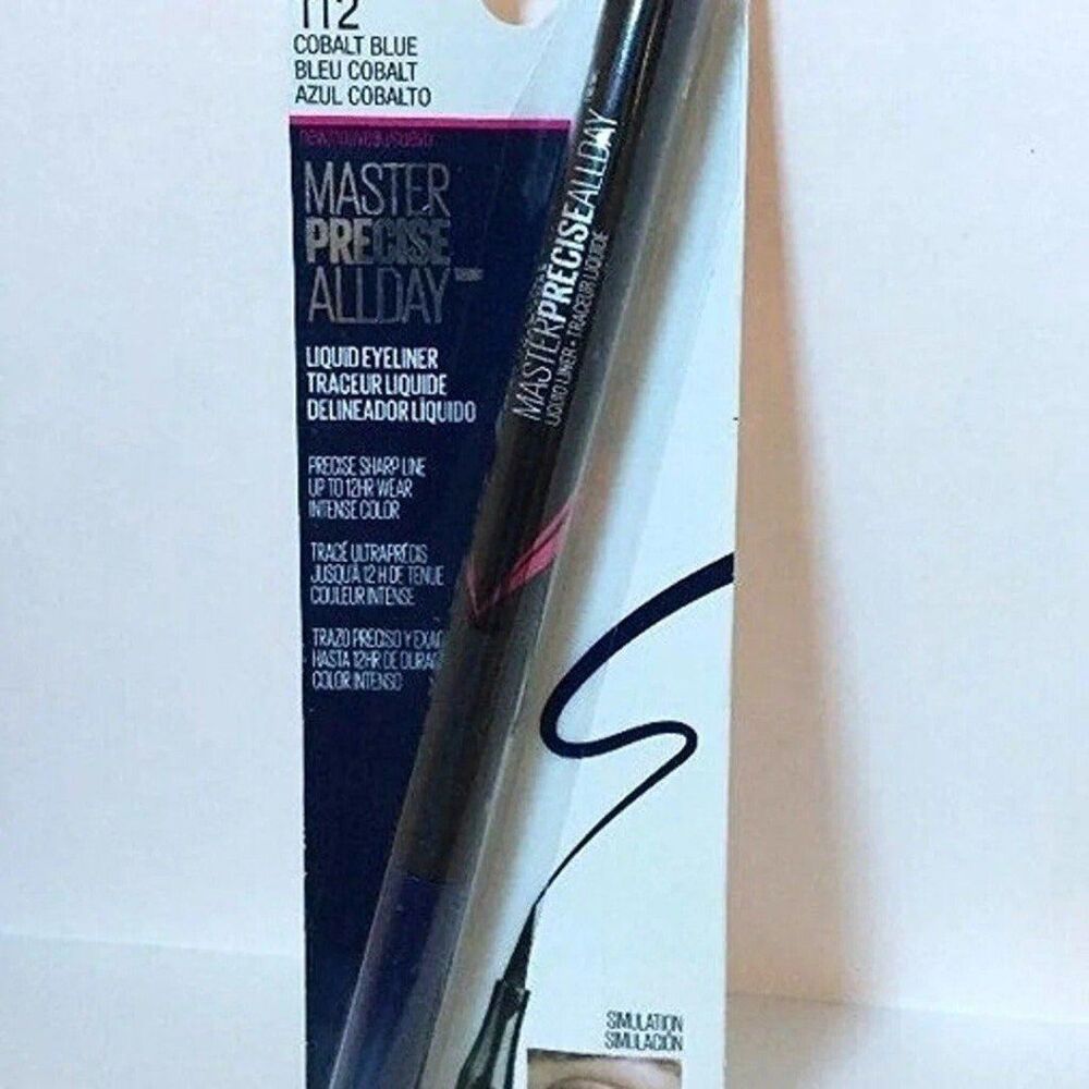 Maybelline Master Precise All Day Liquid Eyeliner #112 Cobalt Blue New